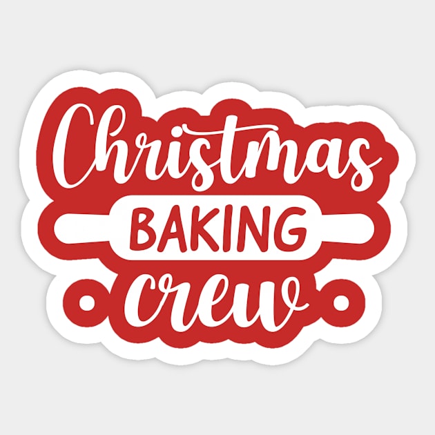 Christmas baking crew Sticker by TheDesignDepot